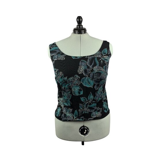 Alex Evenings 2-Piece Womens Floral Print Jacket & Tank Set 1X - Picture 3 of 9